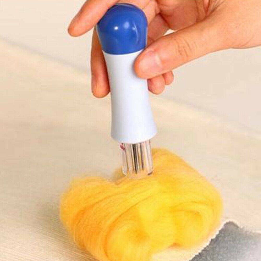 Needle Wool Felting Handle holder Embroidery Mat Brush Craft Kit Tool US
