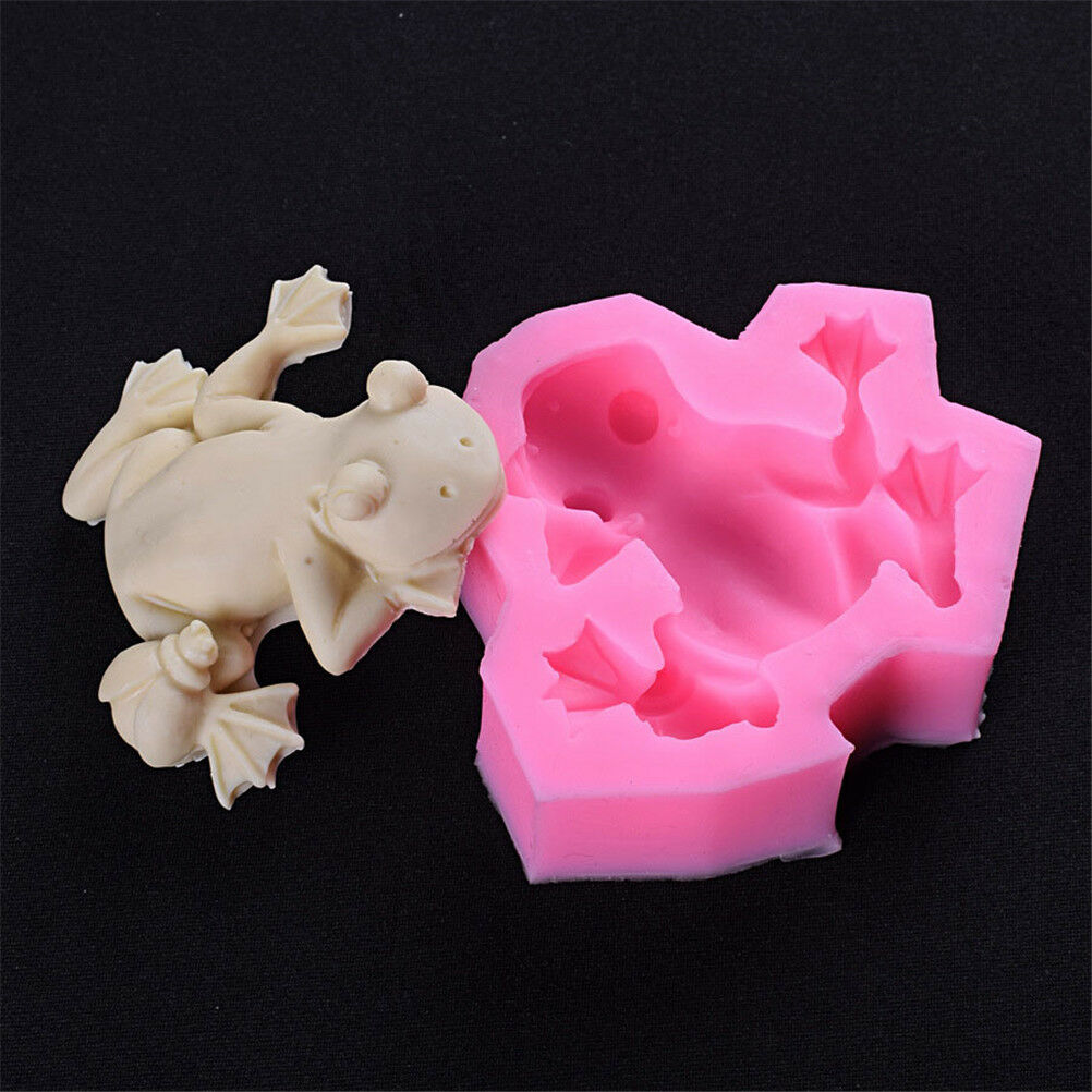 frog silicone fondant mold diy cake chocolate candy bakeware tools BDAU