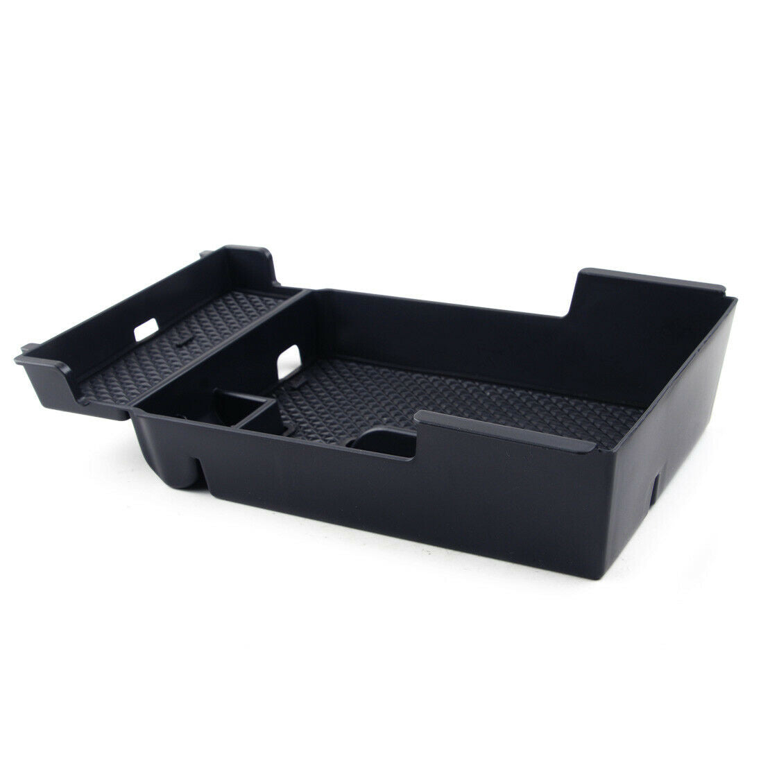 Car Inside Console Armrest Storage Box Holder Fit for Mazda 3 Axela 19 Black as