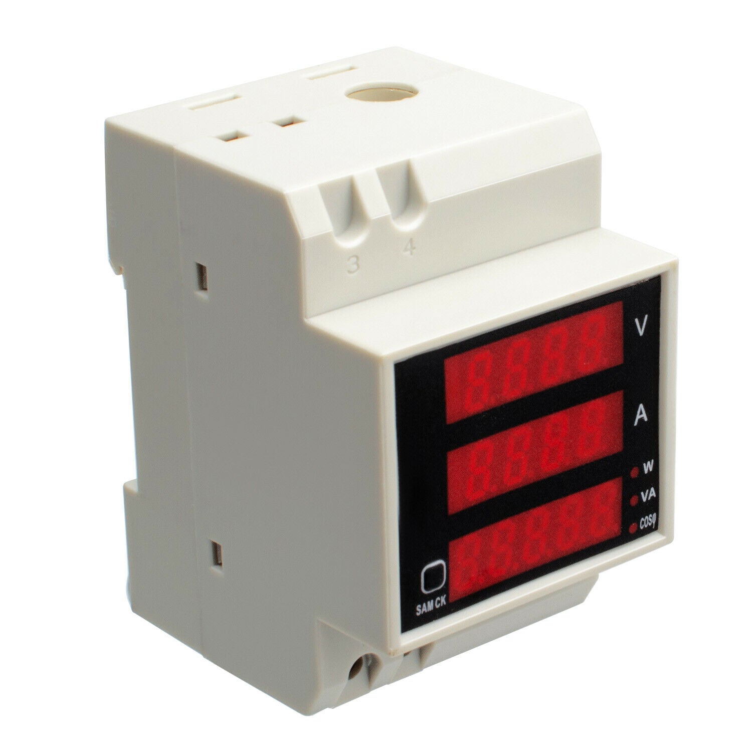 Ammeter Voltmeter 80-300V 100A Digital LED Din Rail Voltage Amp Watt Power Meter