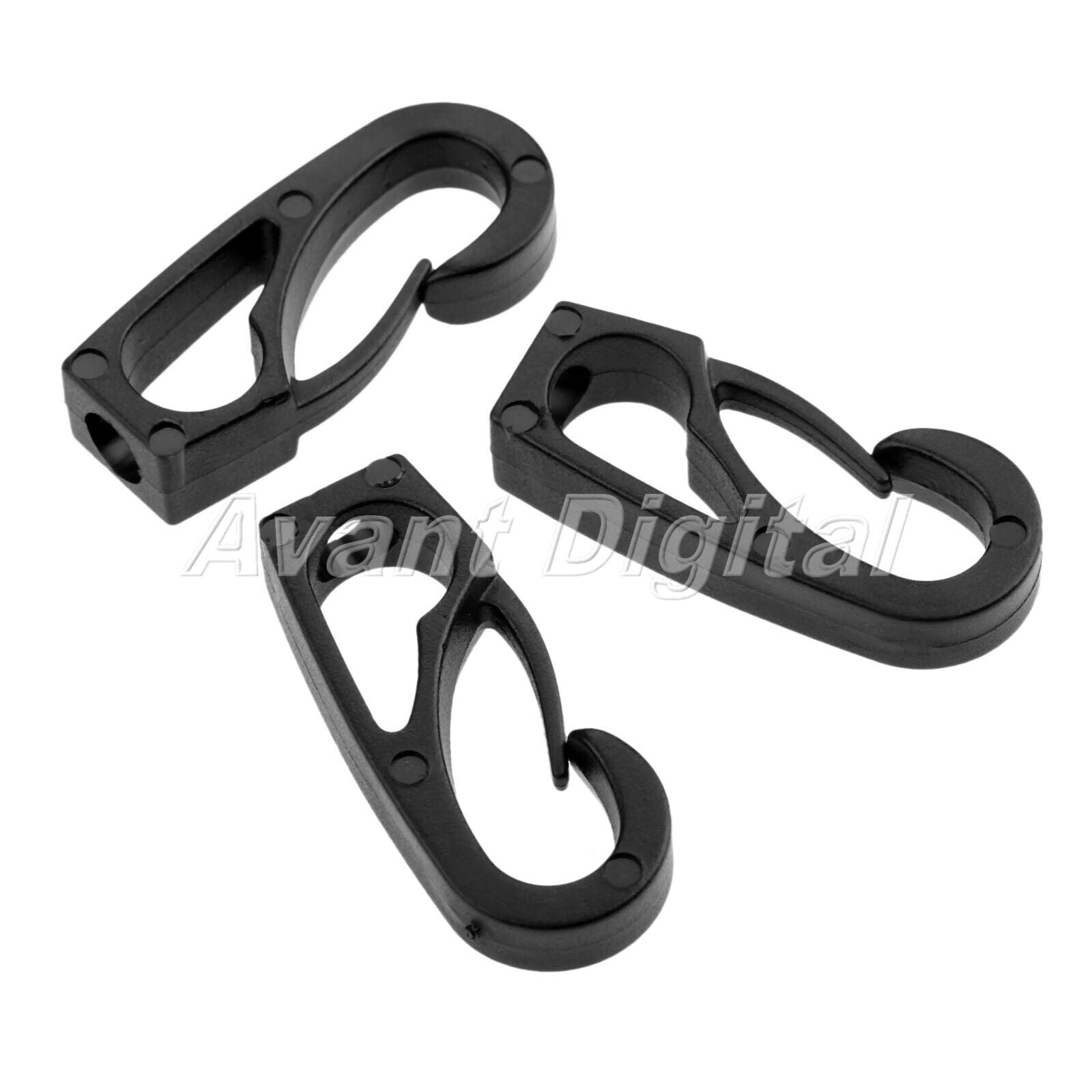 6Pcs Kayak Cord Hooks Canoe Elastic Rope End Buckle Esential Boat Clasp Botton