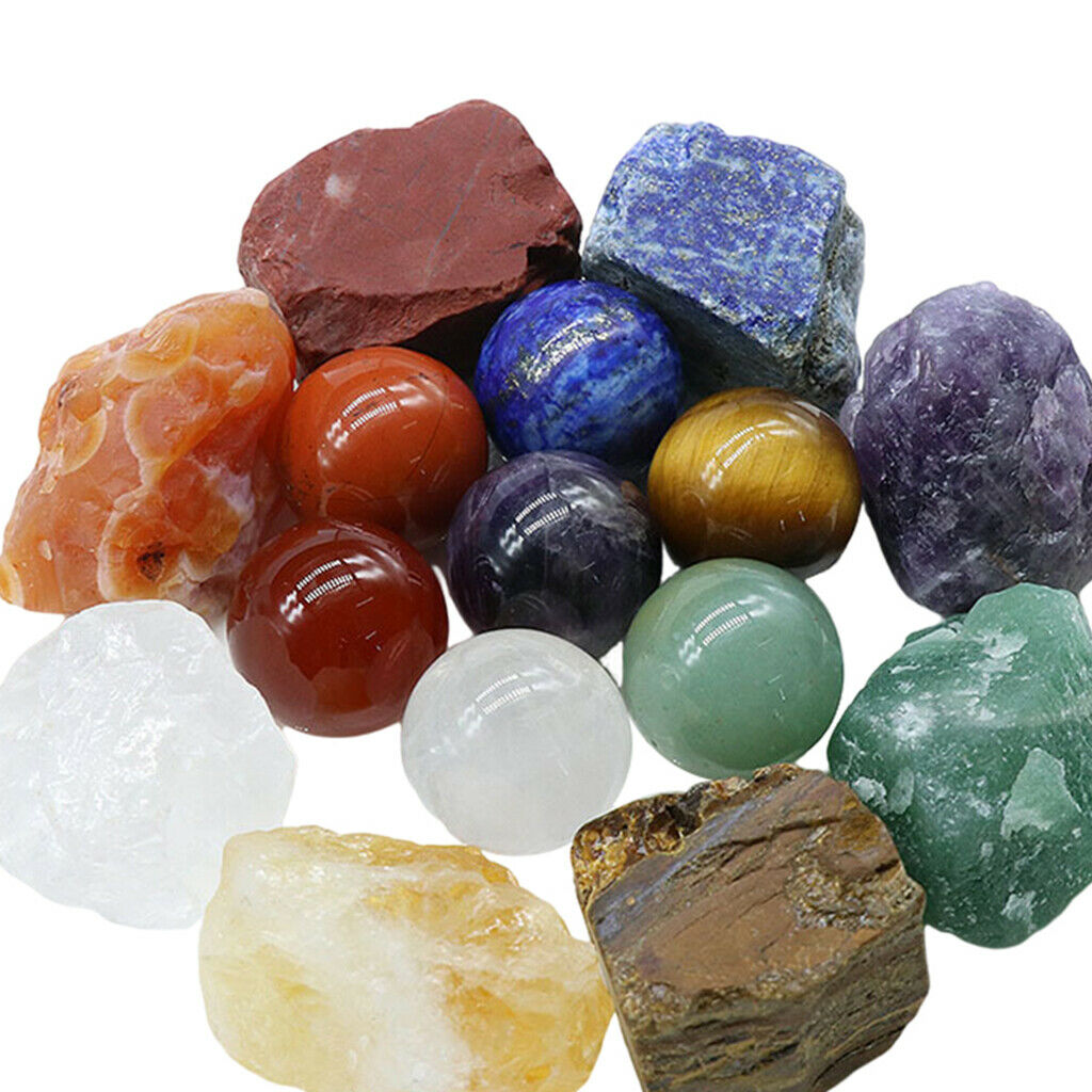Premium Natural Crystal Energy Stones Amethyst Citrine Red Agate Gems Gifts