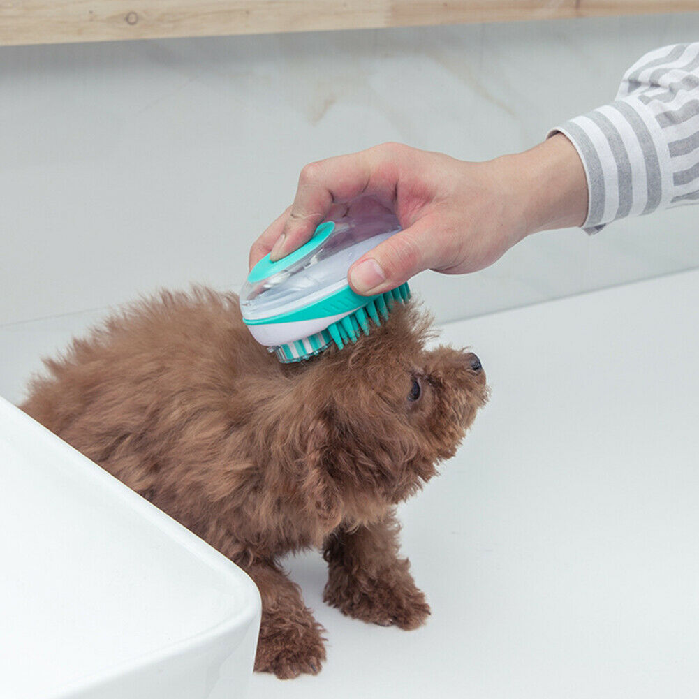Dog Bath Brush Pet SPA Shampoo Massage Comb Cleaning Shower Shampoo Brush @