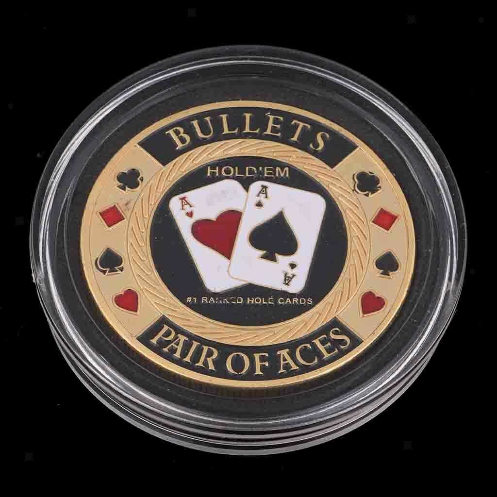 Banker Chips Press Card Poker Souvenir Commemorative Coins Poker Protector C