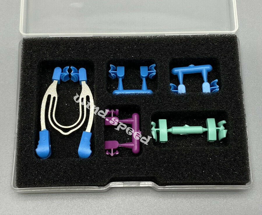 10sets Dental Sectional Contoured Matrices Clamps Wedges Matrix Band Ring Clip