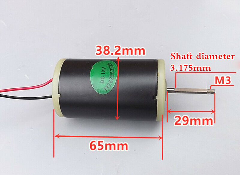 1pcs DC 12V motor strong magnetic forward and reverse high speed Ball bearing