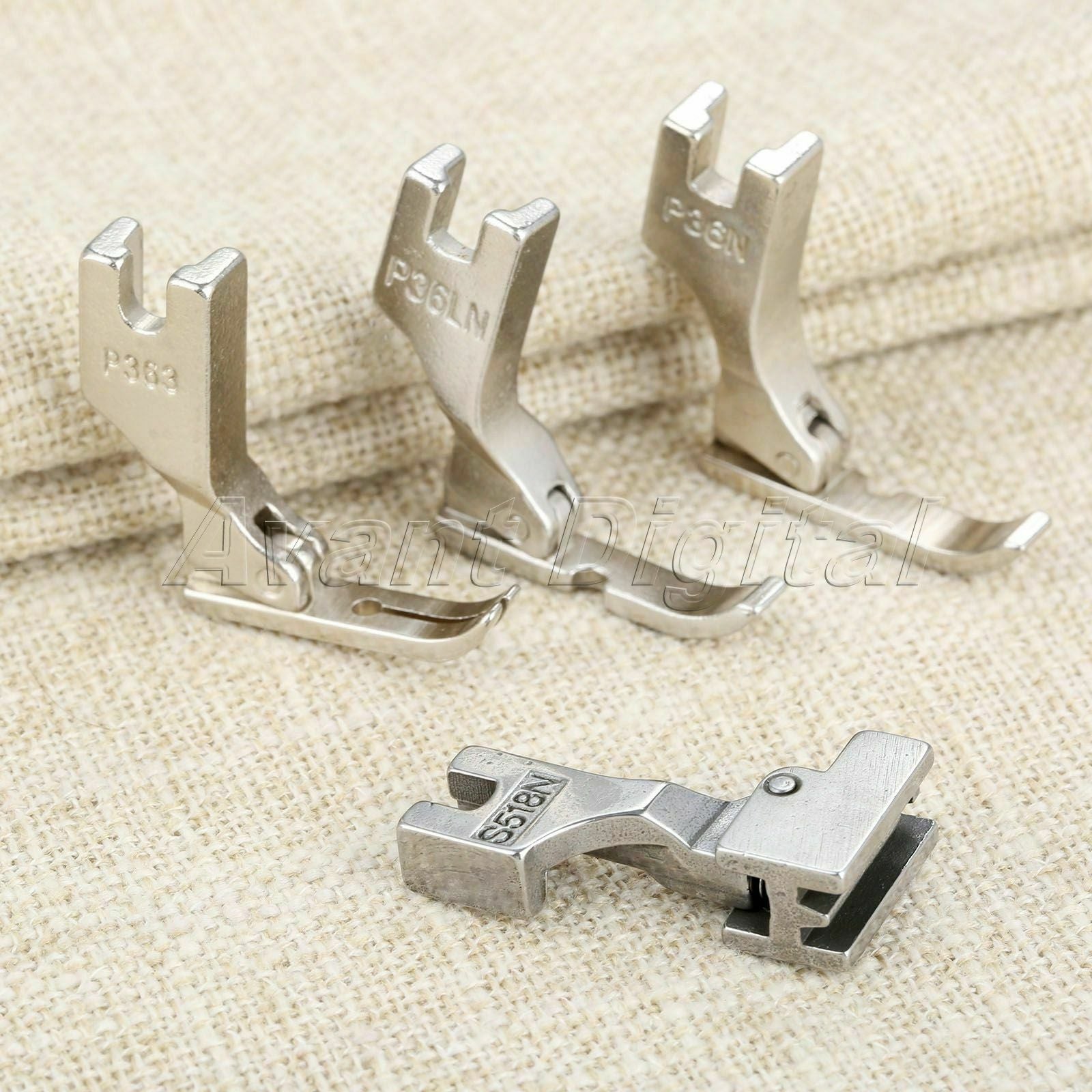 4Pcs/set Zipper Foot Feet For Industrial Single Needle Sewing Machine Spare Part