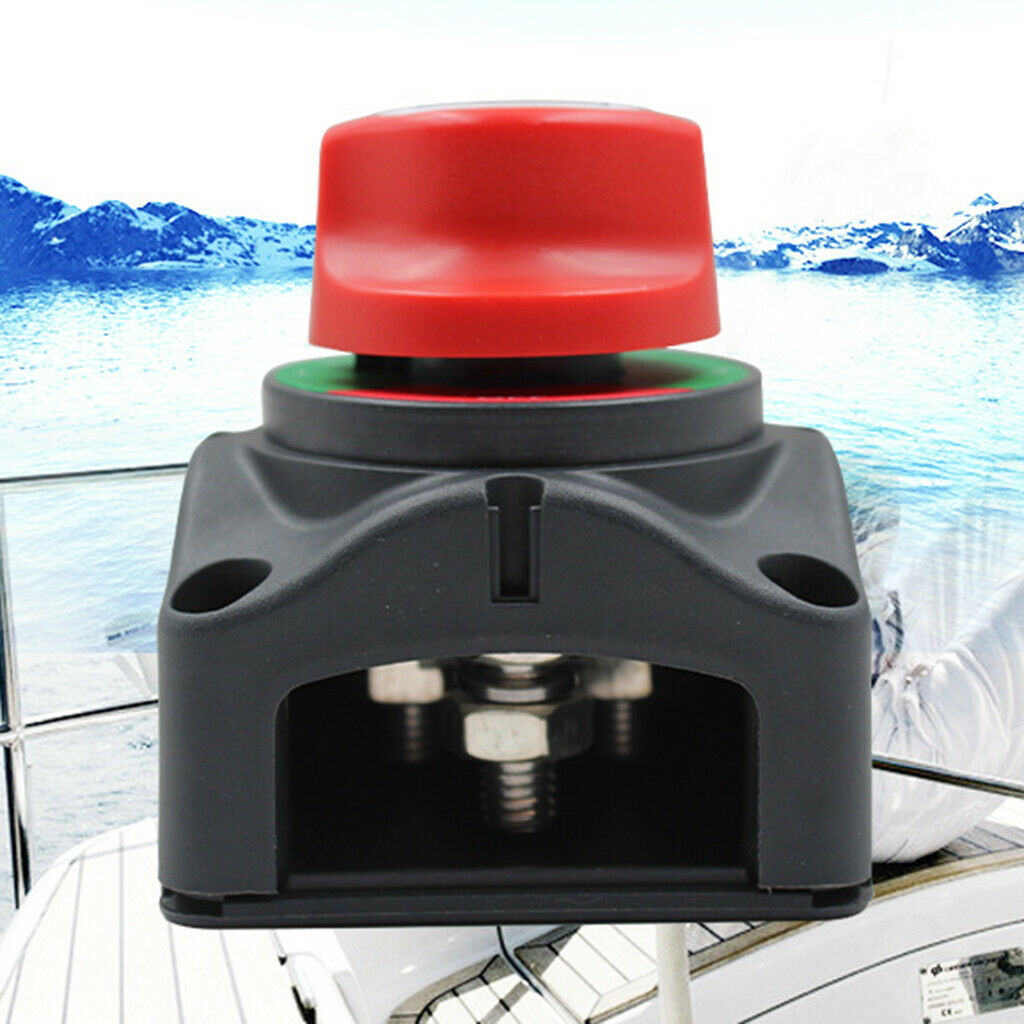 12V/24V Dual Battery Selector Switch Shut 3 Speed Marine Boat ON-Off 68x68mm