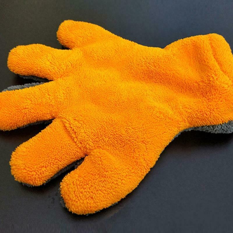 Gray + Orange High-quality Microfiber Car Washing Machine Cleaning Wash Car