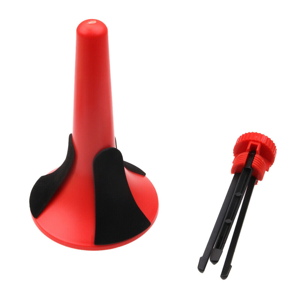 1pc Foldable Plastic Trumpet Tripod Stand Holder Wind Instrument Parts, with