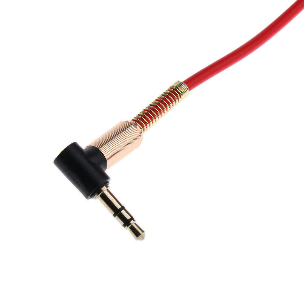 3Pieces Universal Spring Coiled 3.5mm Aux Cable Mic Stereo Audio Auxiliary Cord