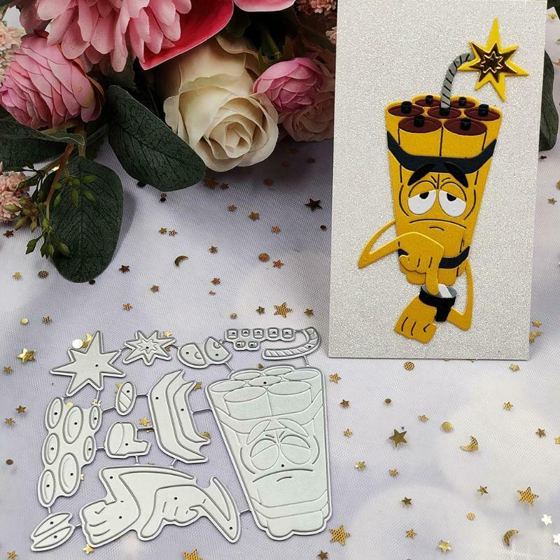 Firecracker Metal Cutting Dies Stencil DIY Scrapbook Album Paper Card Template