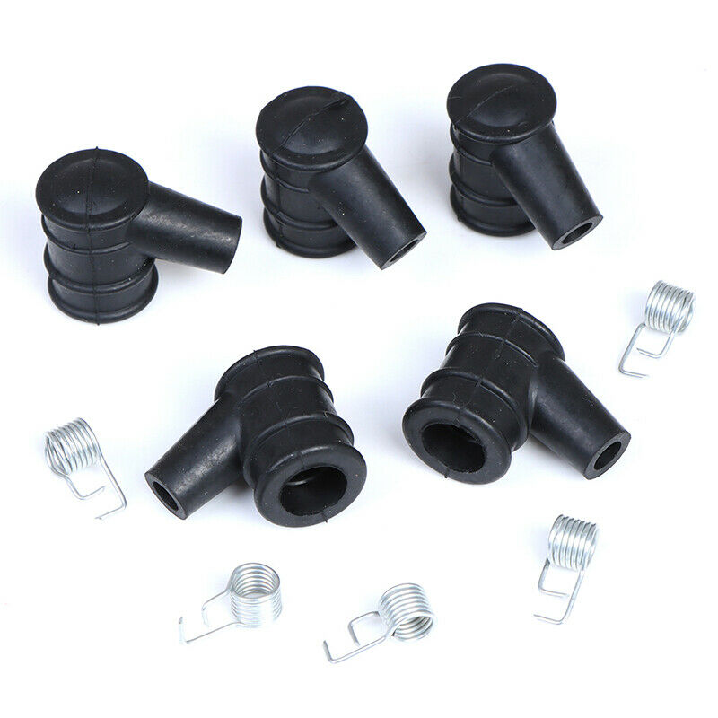 5Sets 2-Stroke Ignition Coil Cap With Springs Set For 45CC52CC58CC Chain .l8