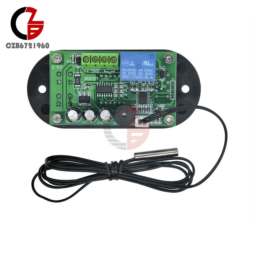 AC 220V Digital LED Temp Controller Thermostat Cool/Heat Red Switching -50-120°C