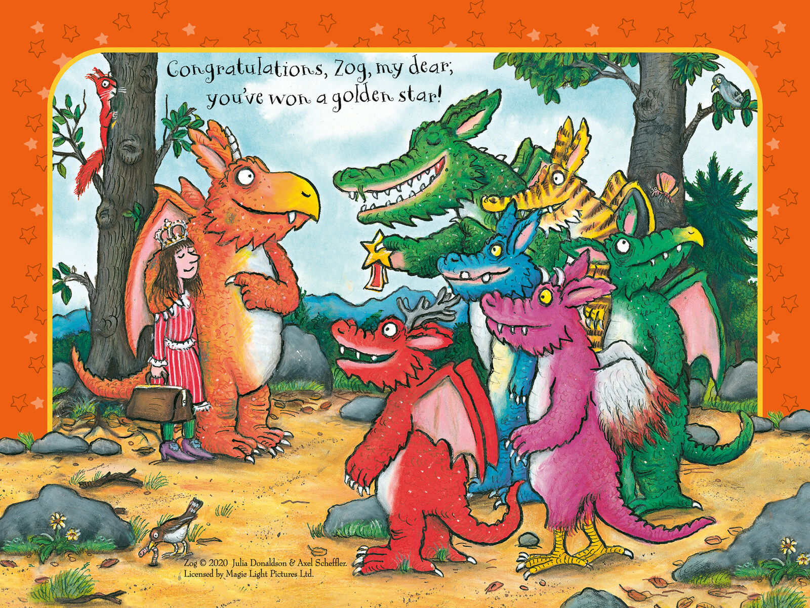 03062 Ravensburger Zog & Other Julia Donaldson Stories 4 in a Box Jigsaw Age 3+