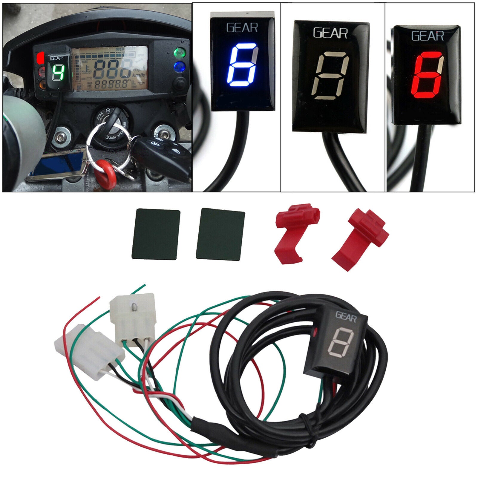 Waterproof Motorcycle Gear Indicator for Aprilia RS125   Shiver 750