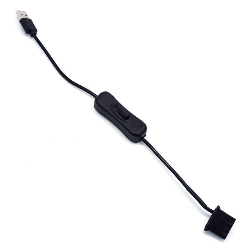 USB to 4Pin Molex with Switch PC Fan Connector Cable Adapter Cor bnLDUKLDUK Lt