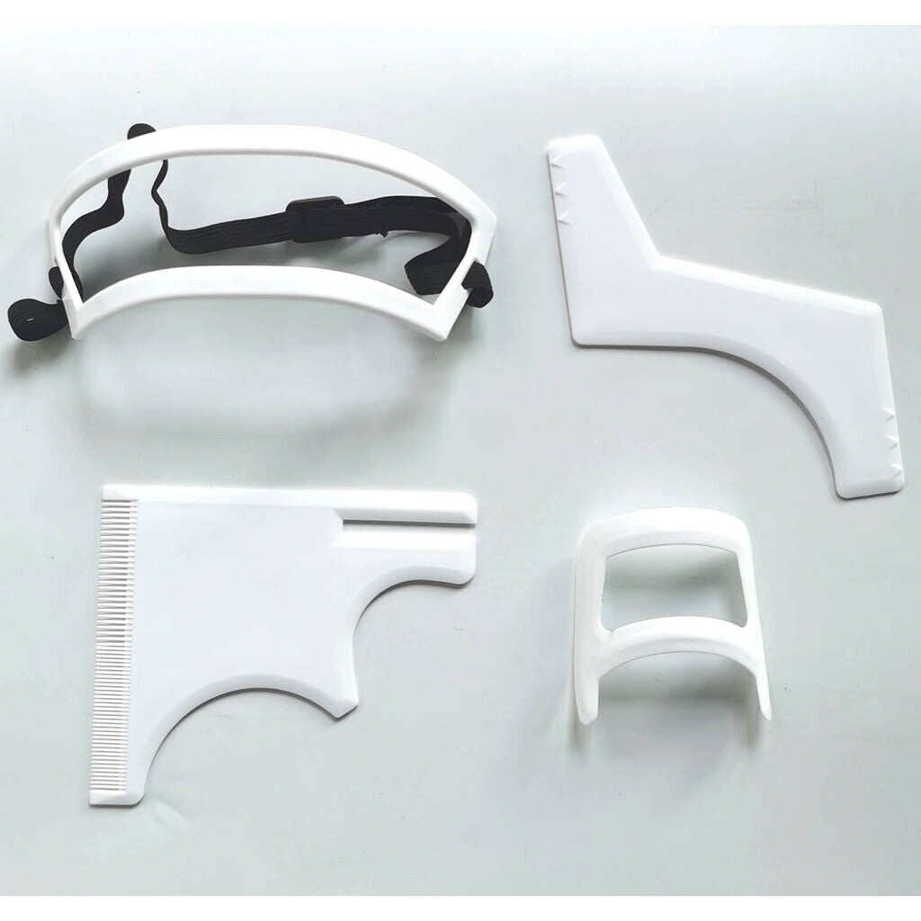 2 Set Neckline  Beard Shaping Template Stencil Beard Trimming Shaving