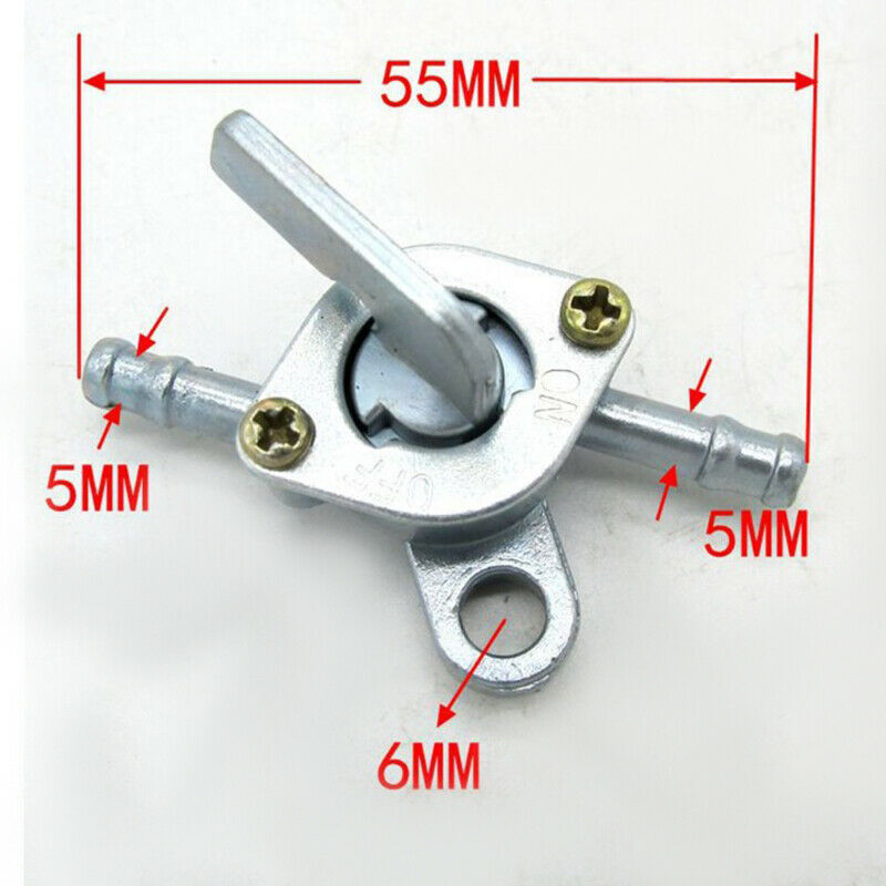 6mm Inline Petrol Fuel Tank Tap Petcock Switch Dirt ATV Quad Pit Pro Bugg.l8