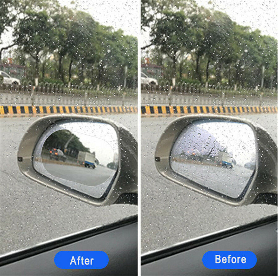 10pc Car Anti Water Mist Film Anti Fog Rainproof Rearview Mirror Protective Film