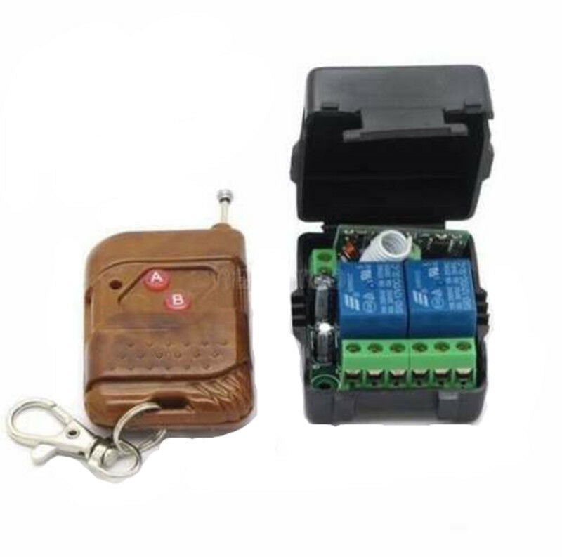 DC 12V 2CH Channel Wireless RF Remote Control Switch Transmitter+ Receiver Relay