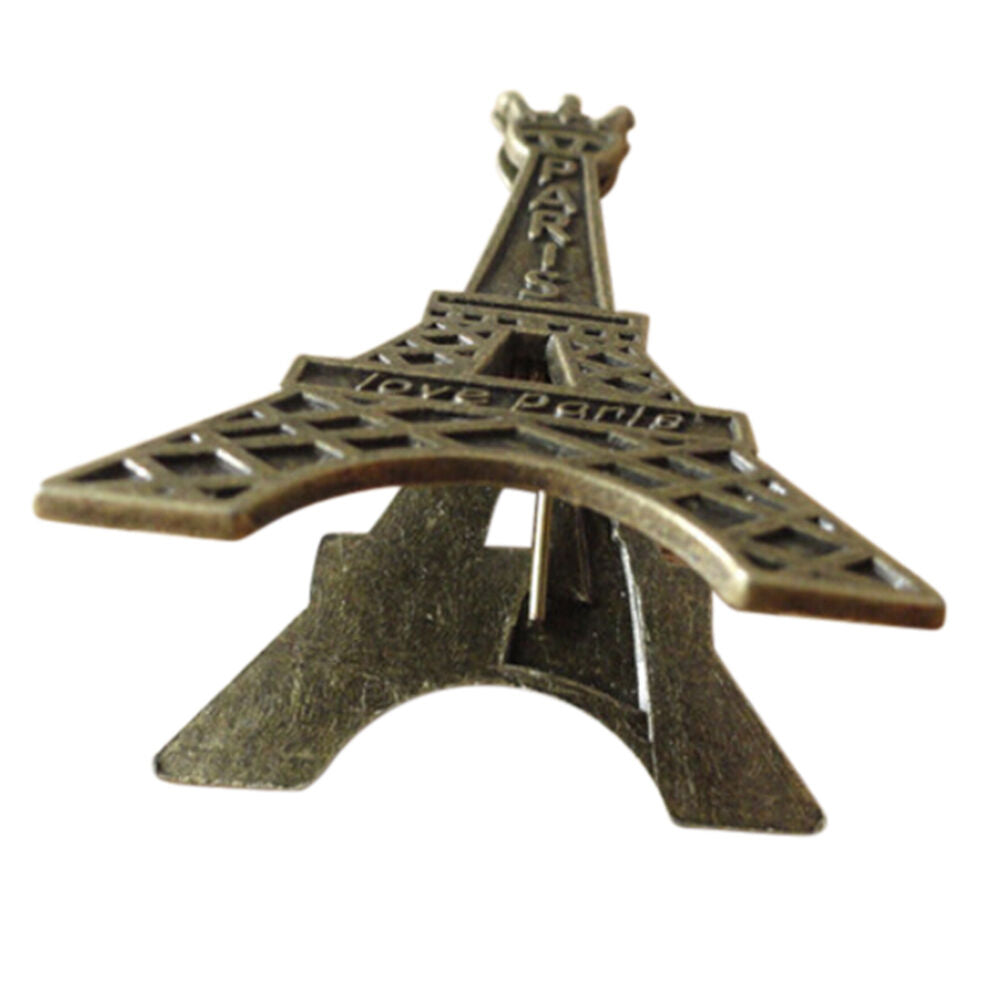 Eiffel Tower Decor Photo Memo Clip Stand Display Holder Card Hom 5.6 * 3.3.l8