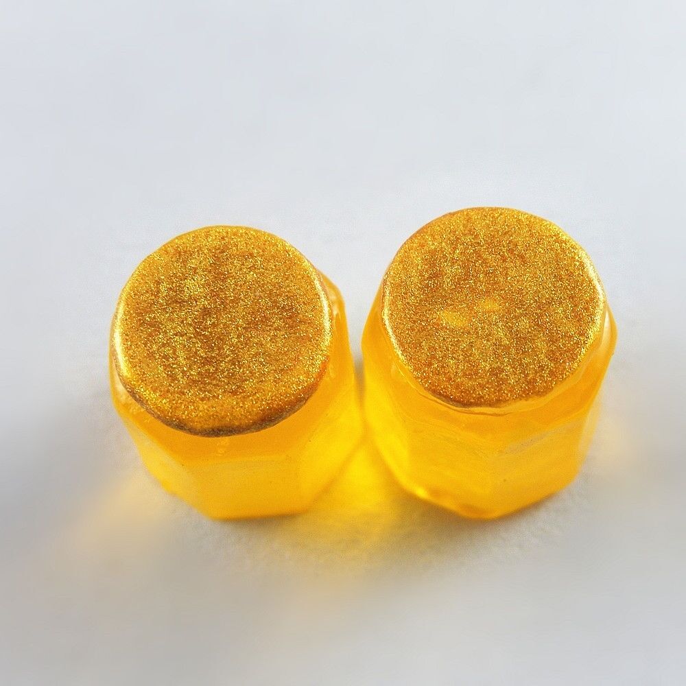 20 pcs Orange AB Plastic Mini Jar Pendant Jewelry Craft Findings 13x10x10mm