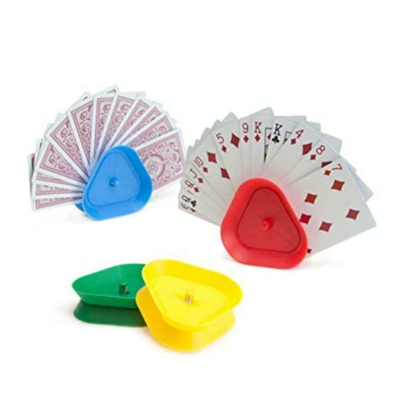 4pcs/set Triangle Shaped Hands-Free Playing Card Holder Board Game Poker Seat