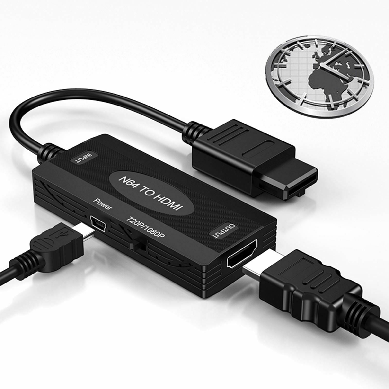 N64 To HDMI Converter for Nintendo 64 Console Portable Easy Use Premium