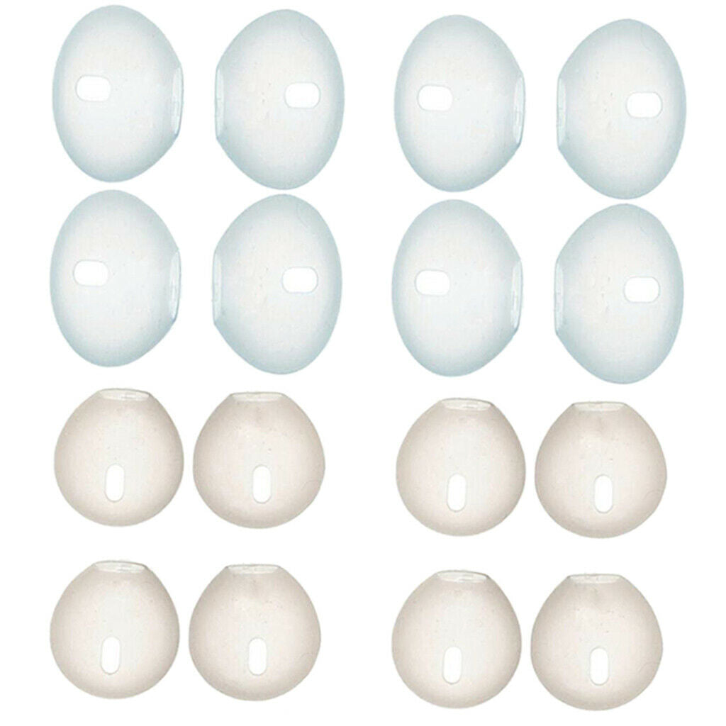 16 Pieces Silicone Earbud Cover Tips Replacement Ear Gels Buds for