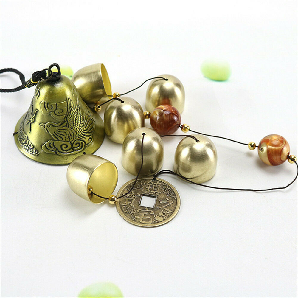 HOT Wind Chimes Retro Large Copper Metal Bells Hanging Garden Yard Home Decor US