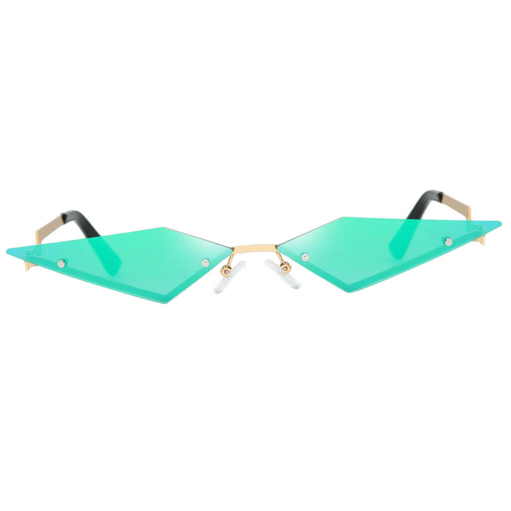 3Pcs/Set Cat Eye Sunglasses Rimless Sun Glasses UV400 Luxury Design Eyewear