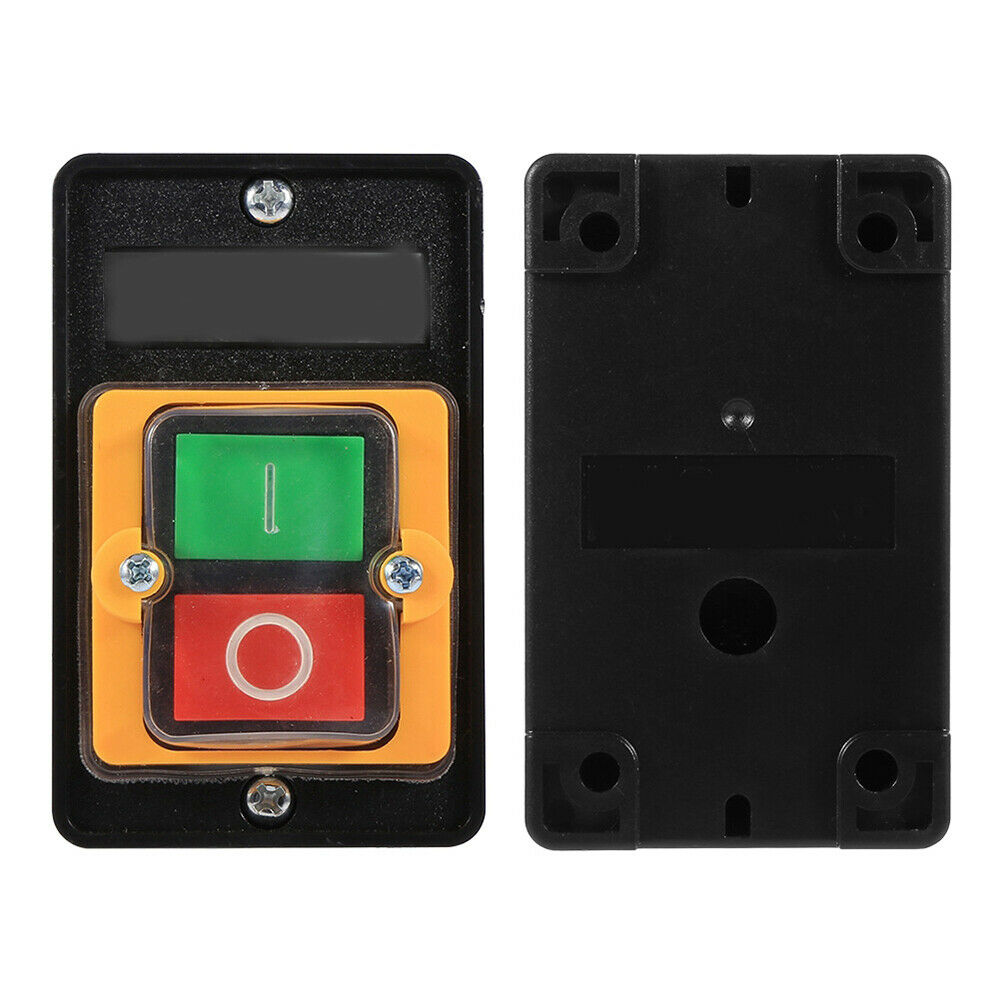 Motor Drill Switch Push Button for 10A 380V ON/OFF Water Proof Machine Black NEW