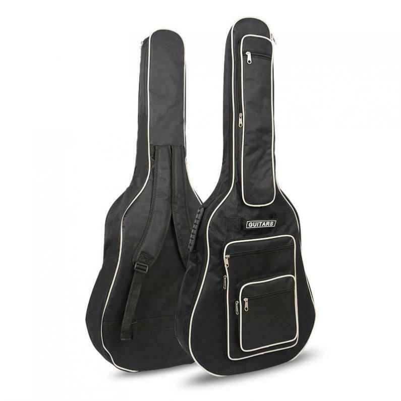 40 41'' Guitar Bag Black Thickening Backpack Guitar Soft Case with Double Straps