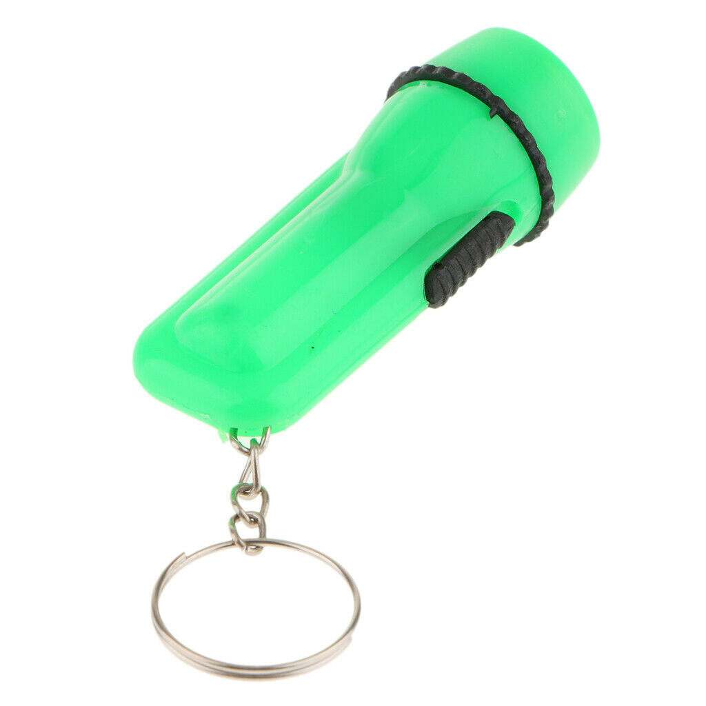 Cute LED Key Chain Mini Flashlight Shape Key Ring Holder 10 Pack Random