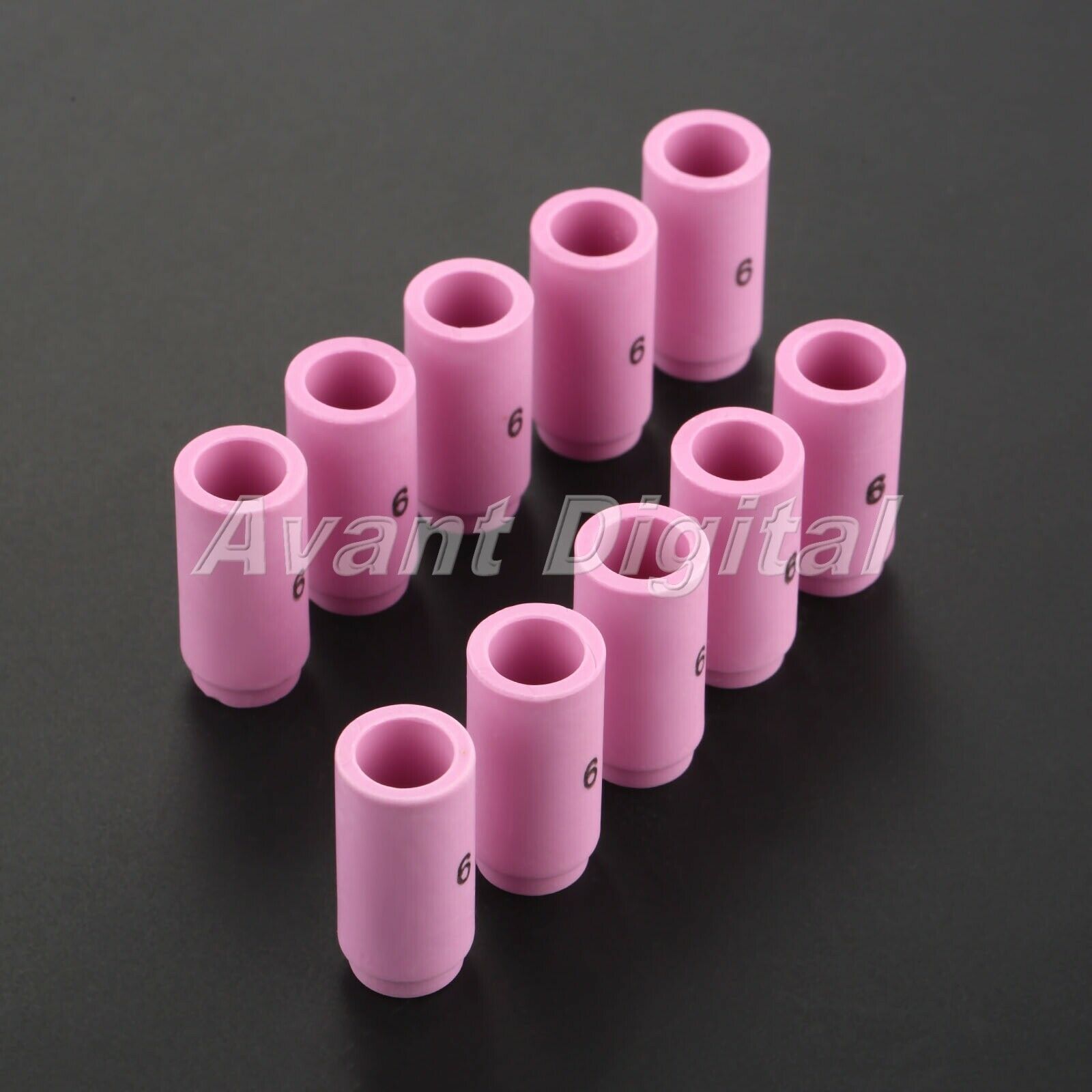 10PCS TIG Welding Ceramic Cup Nozzle 13N10 #6 Torch 9 20 3/8" Orifice Accessory