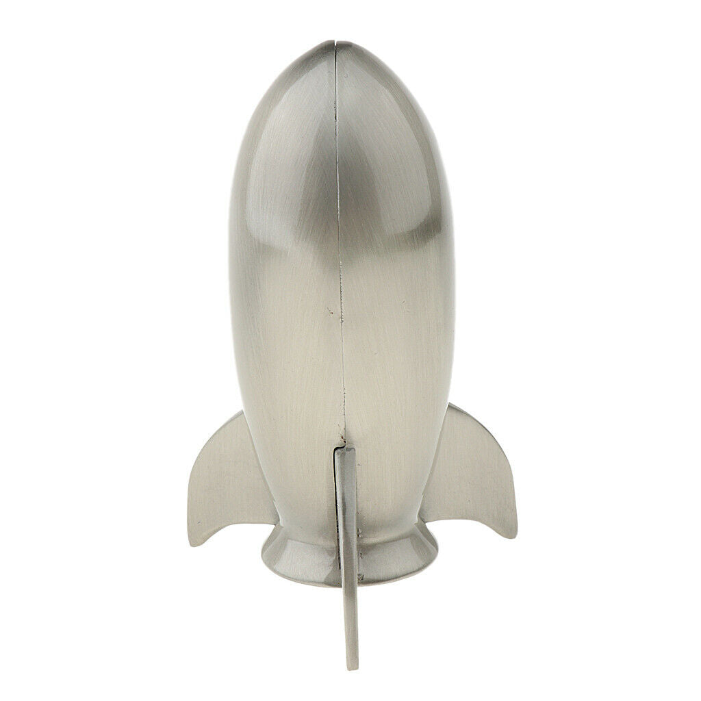 Rocket Shaped Metal Piggy Bank Coin Bank Money Bank Best Christmas Birthday