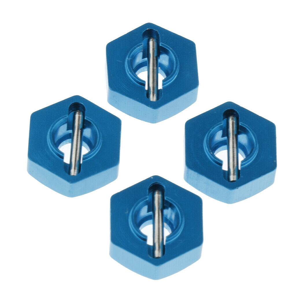 4 pcs. Stainless Steel Nut Nut Wheel Drive Hub Screw M12 12mm for 1/18 RC Car