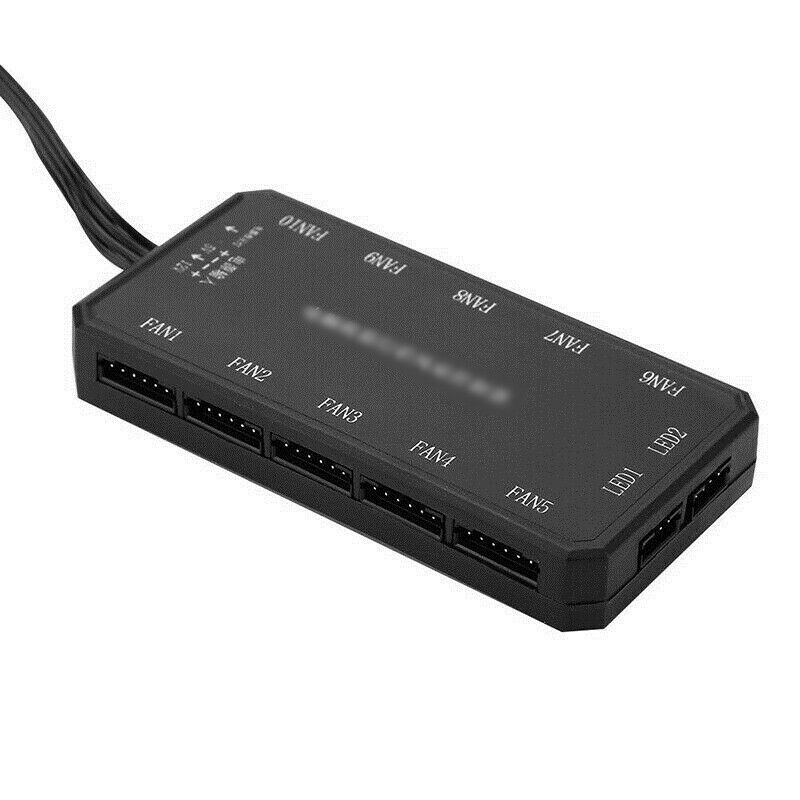 RGB LED Computer Case PC Cooling Fan Controller + RF Wireless Remote Control