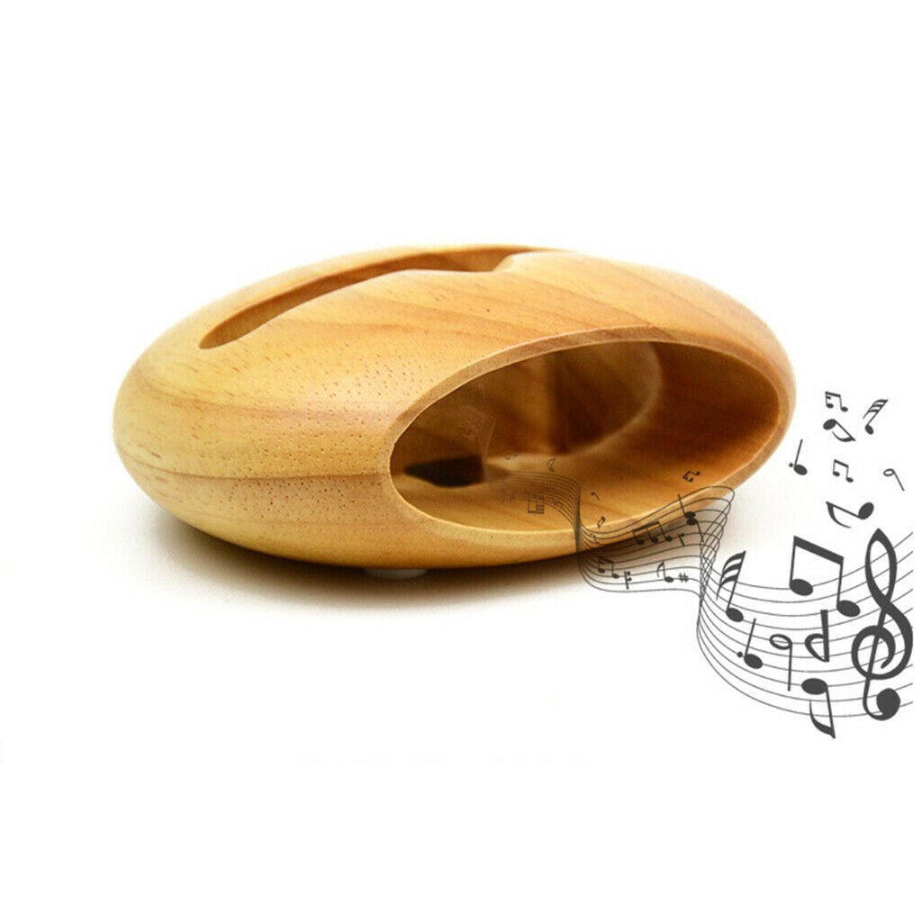 Universal Phone Sound Amplifier And Mobile Phone Wooden Holder Stand