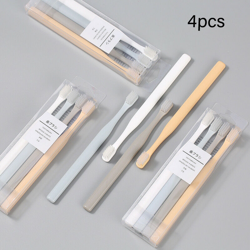 4PCS Soft Bristle Small Head Toothbrush Tooth Brush Travel Brush Tooth CareFCA