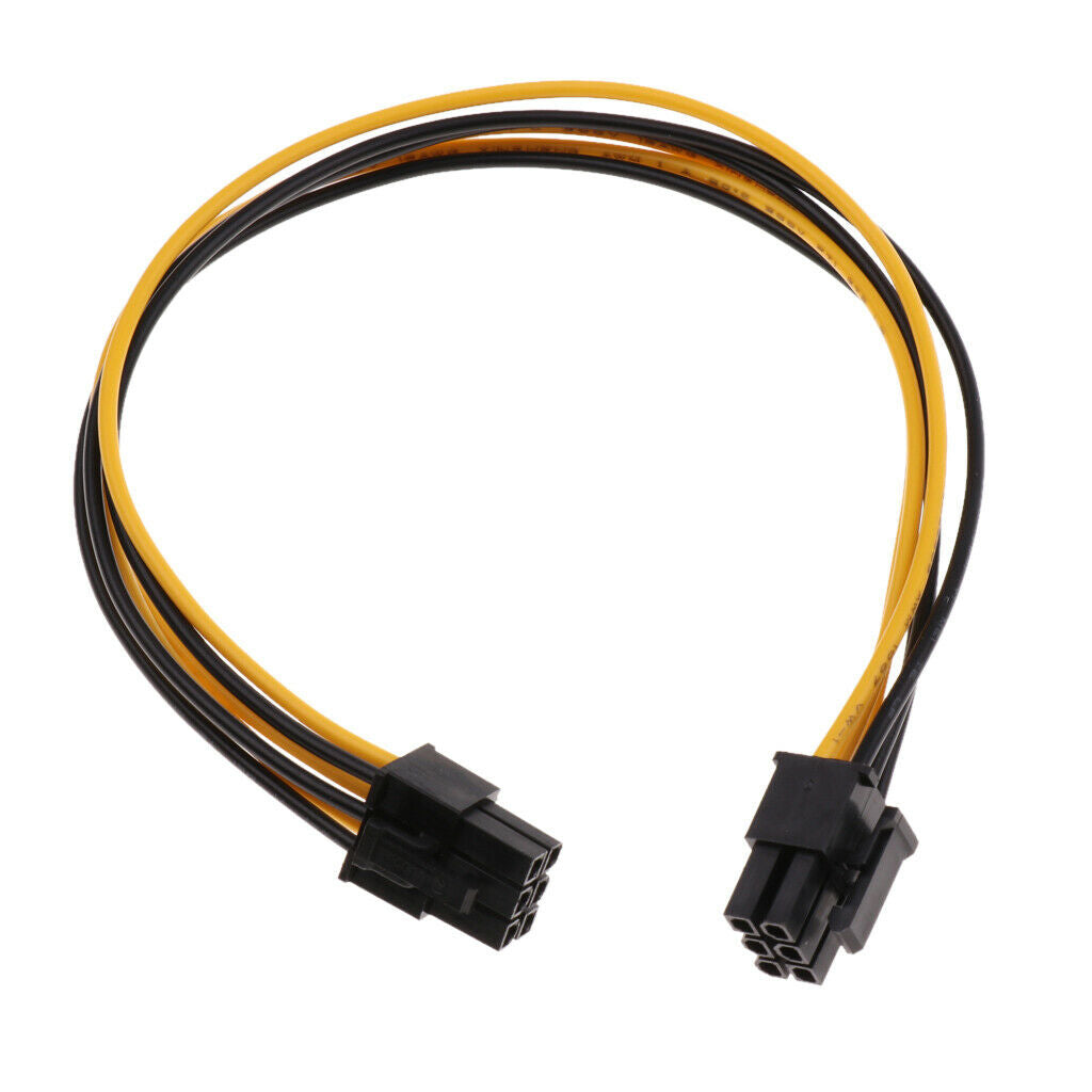 6 Pin (male) To (male)   Power Extension Adapter Cable For GPU Video Card