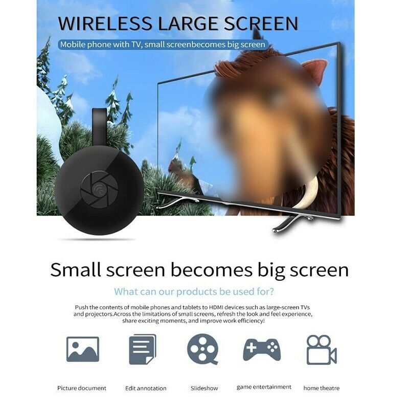 Streaming Sticks, MI-Compatible TV Adapter,WiFi Wireless Display Dongle,1080P W1