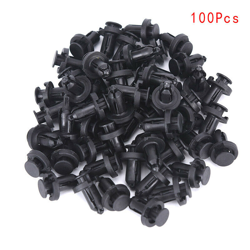 100Pcs Bumper Clips 10mm Hood Fender Push Rivets Retainer Fasteners For Acun Fx