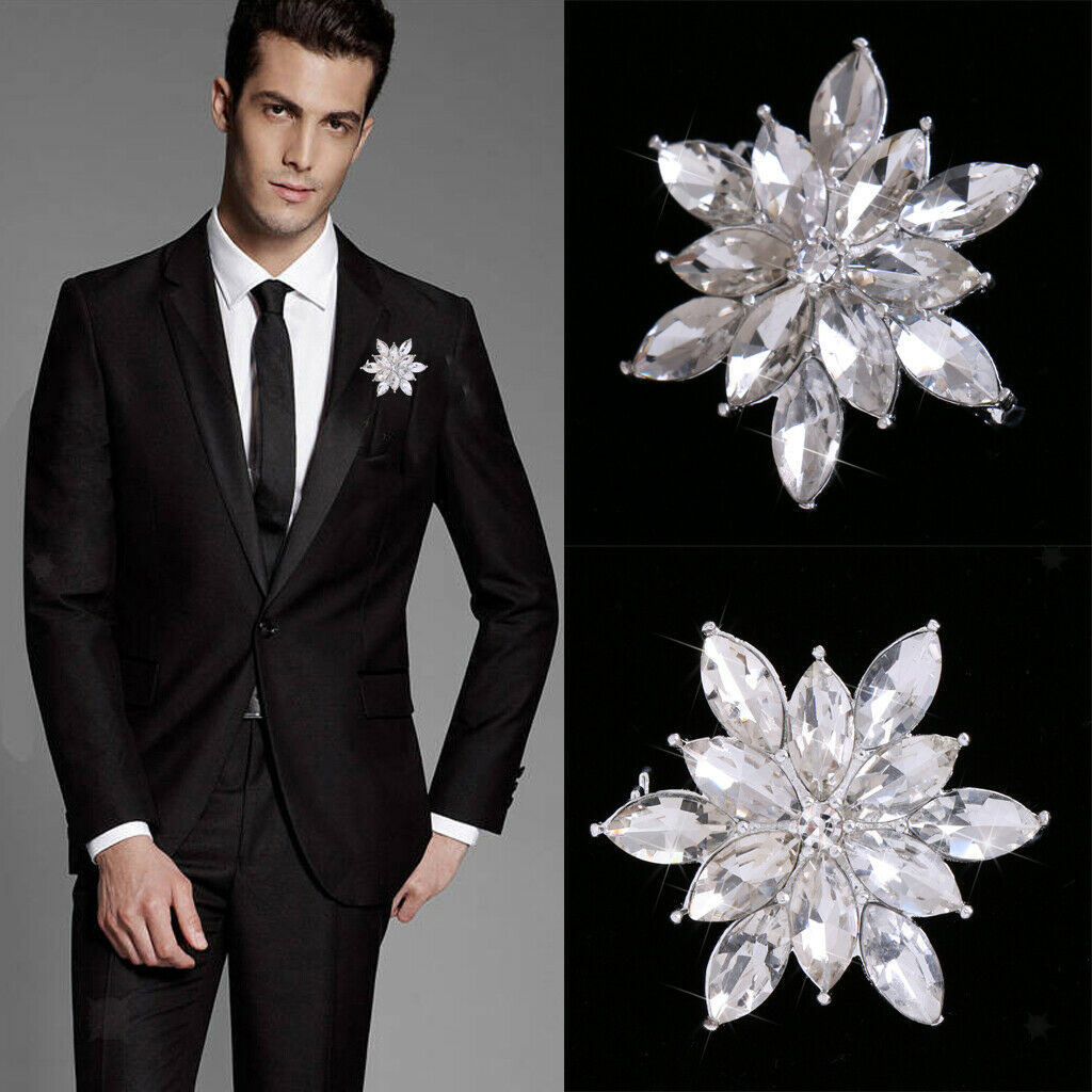 Snowflake Wedding Christmas Brooch Pin Men Women Broach Pin Jewelry
