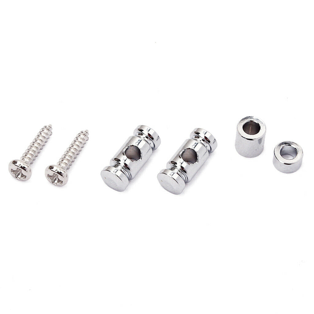 2 pieces roller string tree retainer chrome replacement for electric guitar