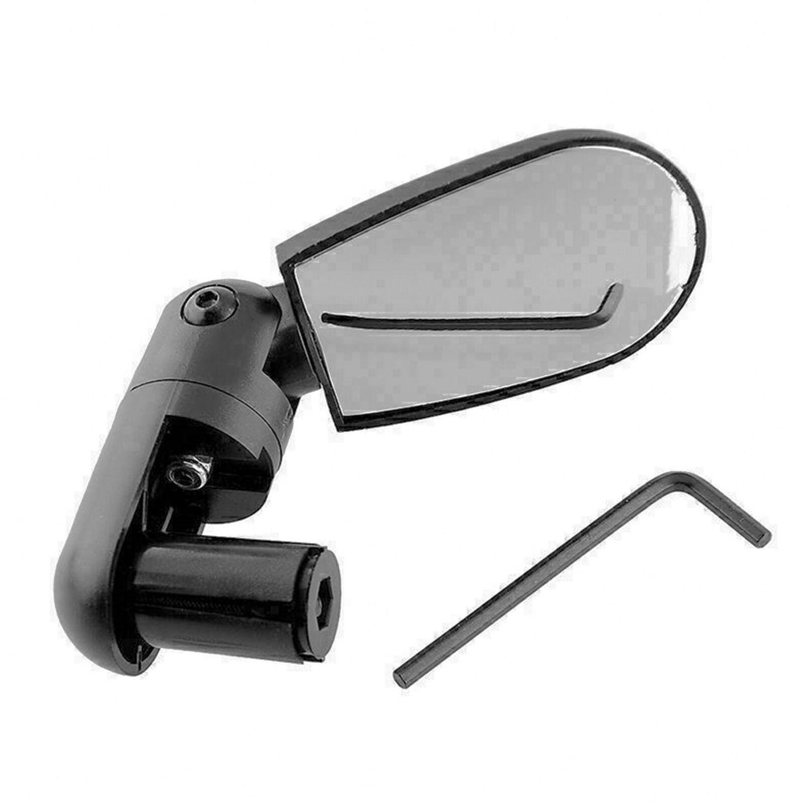 Bike MTB Bicycle Rearview Mirror Handlebar End 360Â° Rotate Rear Back View Novelt