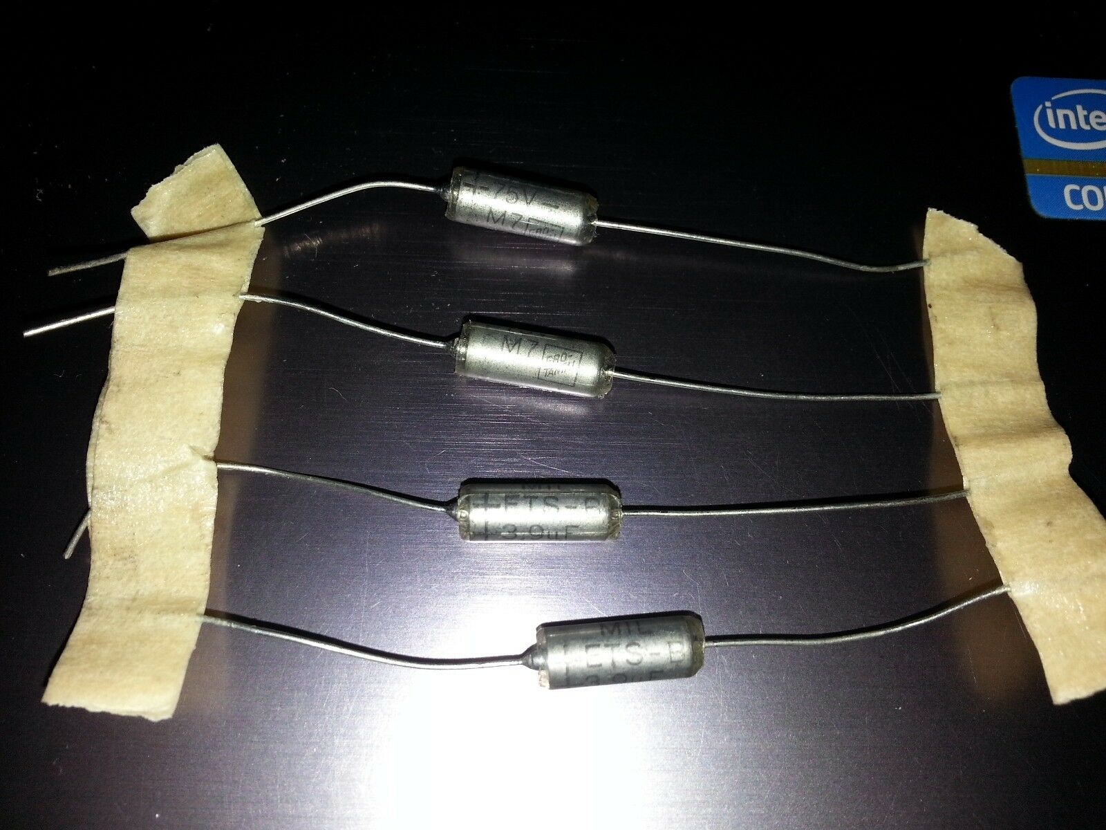 10pcs NOS ROE ETS-B 3.9uF 75V Hi end Axial TANTALUM Caps for AUDIO!