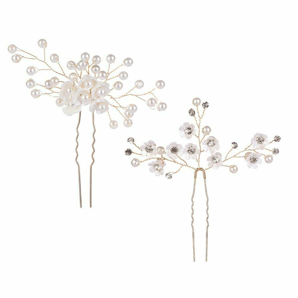 Crystal Accessories Wedding Headwear Women Hairpins Hair Clips Headpieces