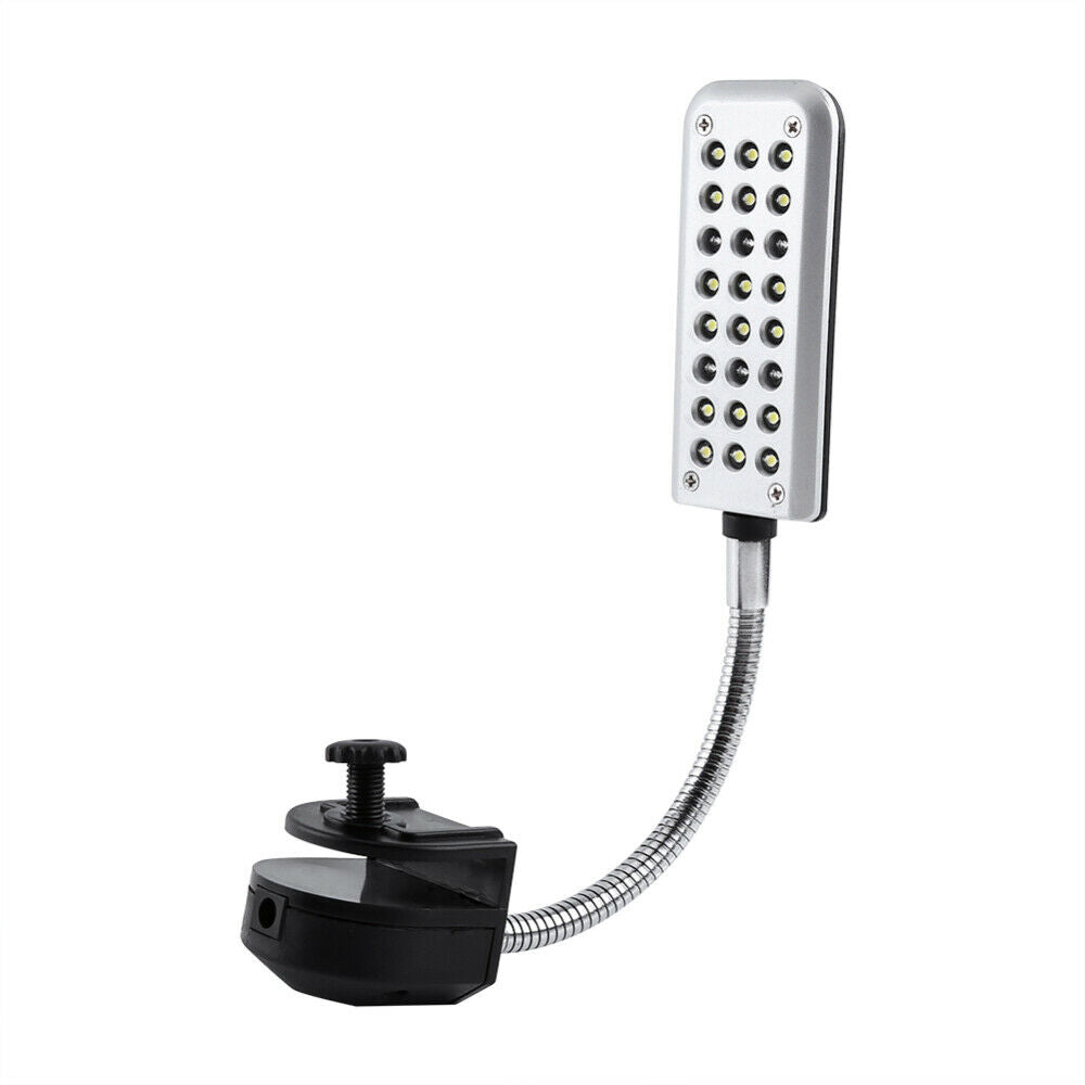 24 LEDs Aquarium Clip on Lamp Aquatic Grow Fish Tank Light EU Plug Flexible